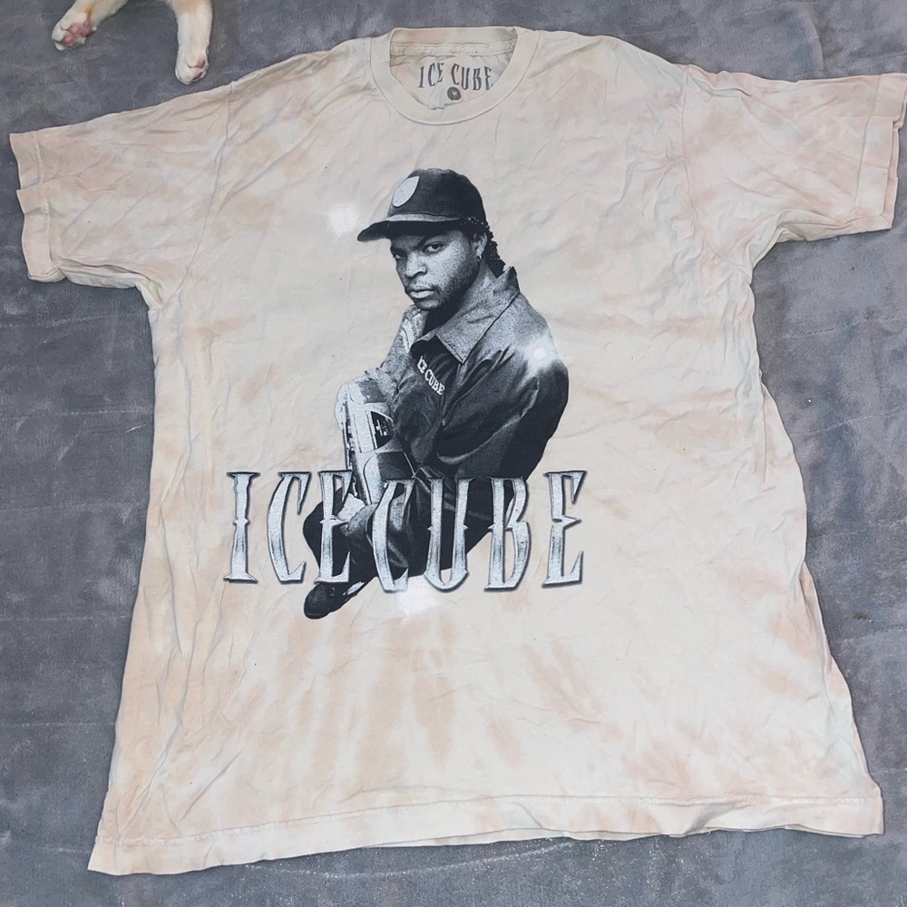 Ice cube medium tan tie dye ice cube shirt